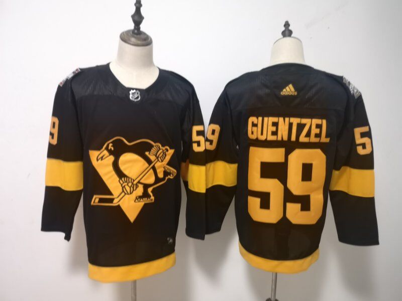 Men Pittsburgh Penguins #59 Guentzel Black Adidas Third Edition Adult NHL Jersey->women nhl jersey->Women Jersey